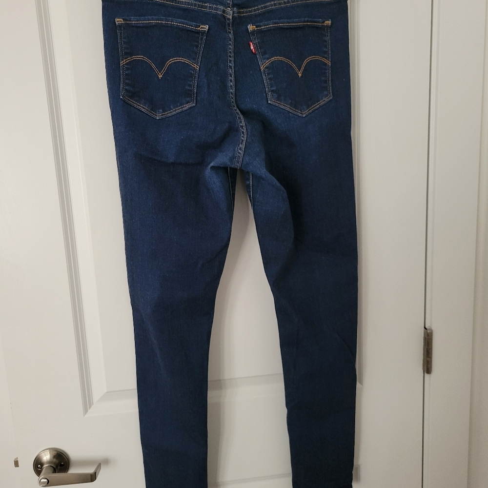 Levi's Women's Dark Blue High-Rise Jeans 32/30 - Picture 4 of 6